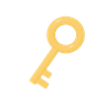 A gold key